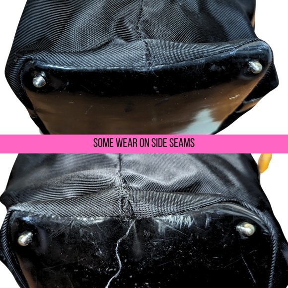 Gucci Large Black Nylon Bamboo Zip Tote Bag 002-2058-0412-5 - Picture 13 of 14